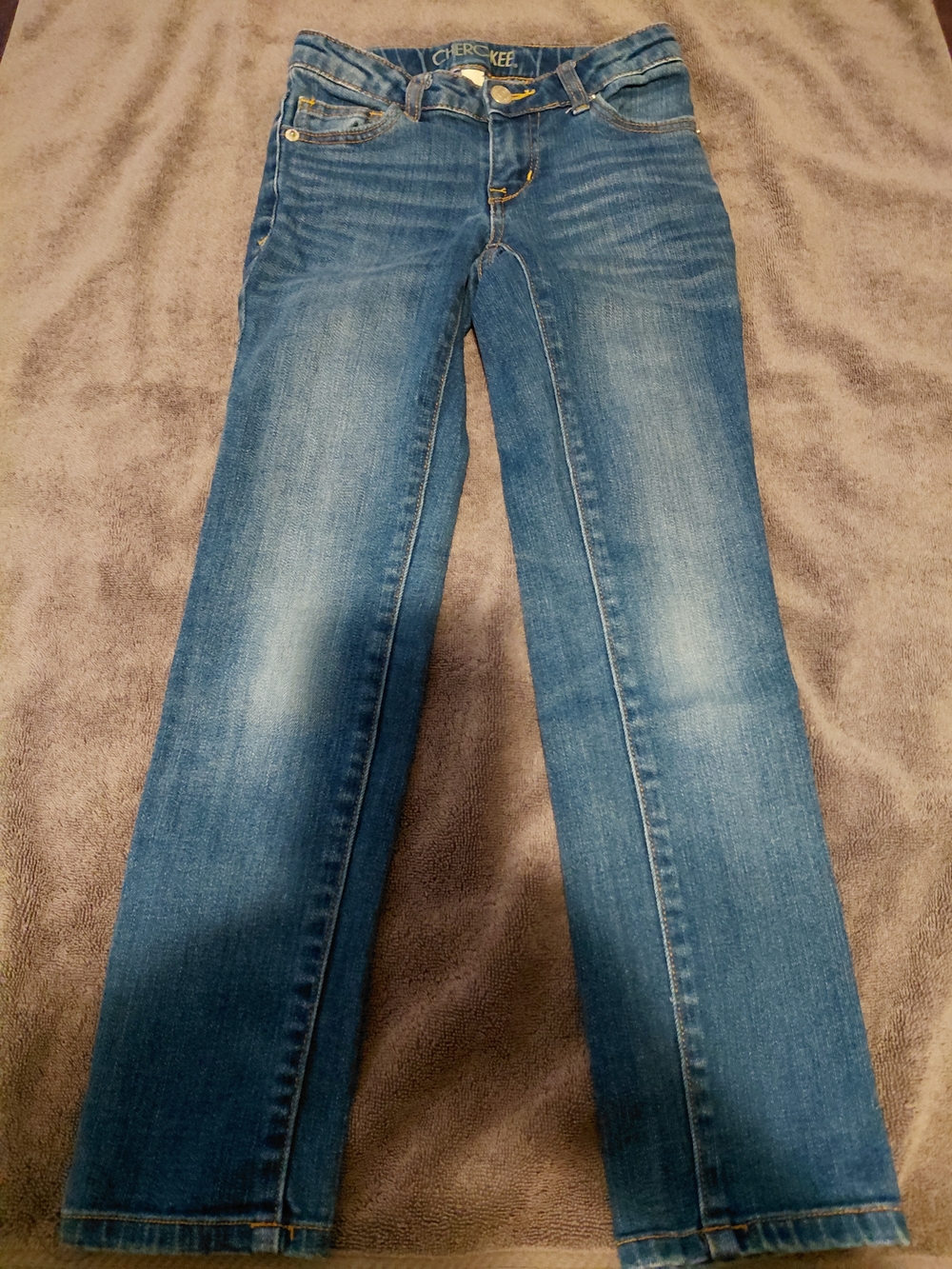 Cherokee Medium Blue Straight-Leg Girl's Jeans